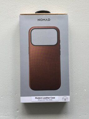 Nomad Modern Leather Case for iPhone 2017 Pro - Rustic Brown